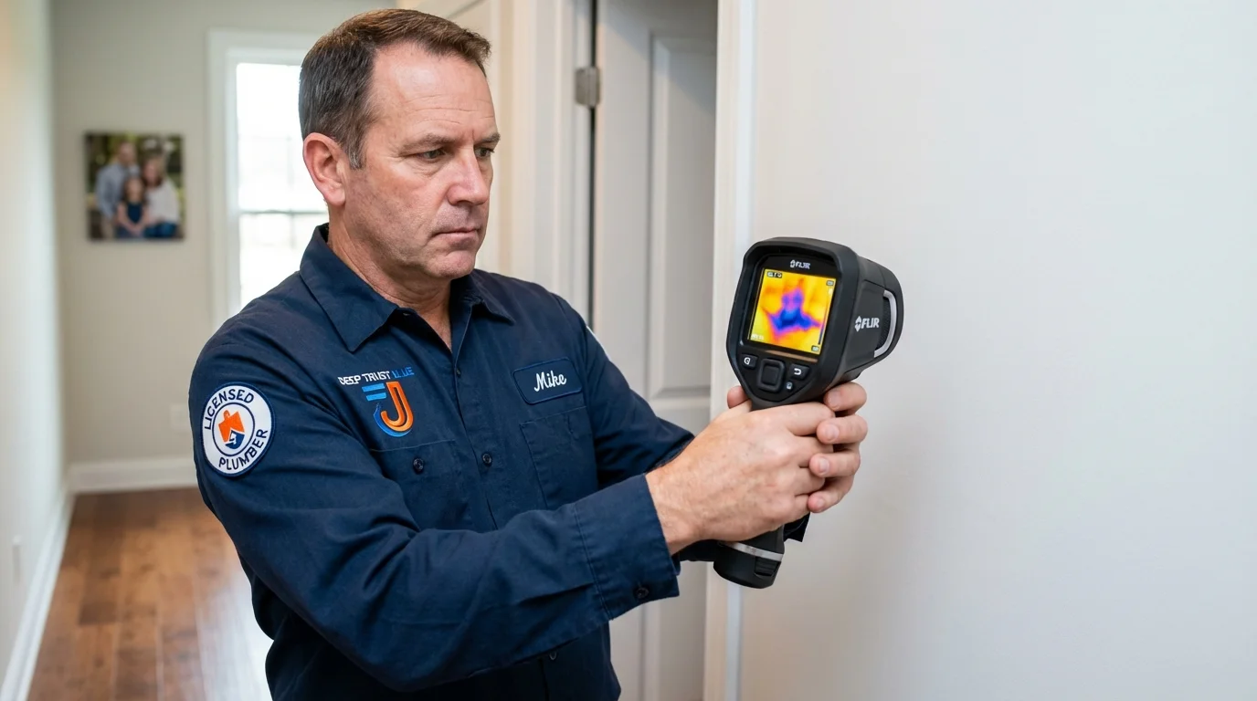 Thermal imaging leak detection by Johns Plumbing LLC in Cotati